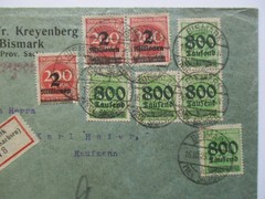Germany 2 Million Over 200 Marks 800 Thousand Over 500 COVER Bismark Sachsen Mag
