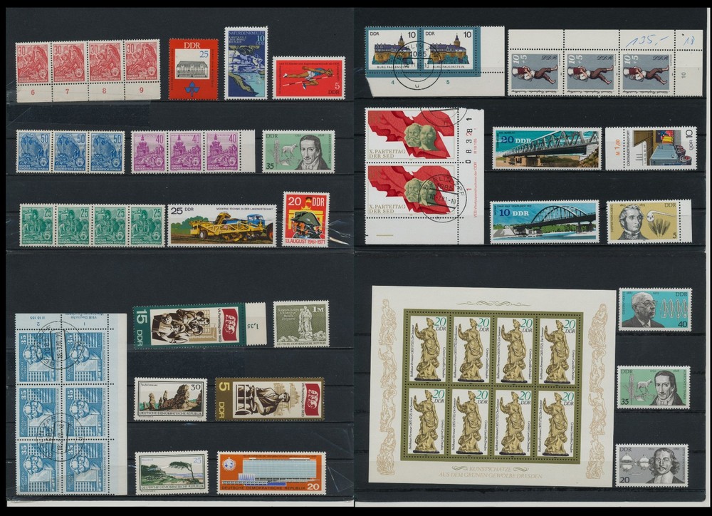 Germany East, DDR, beautiful stamp collection, used and new (RB 15)