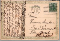 1915 WWI German Naval Propaganda Postcard Der Letzte Mann Hans Bohrdt Sütterlin