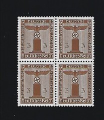 MNH Stamp Block Sc S13 PF03 1942 Offical Swastika / Third Reich Adolf Hitler