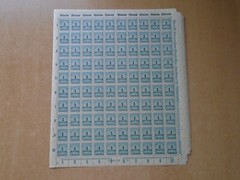 Germany – SG316 1M DM greenish blue 1923. 10 x complete sheets of 100 stamps.
