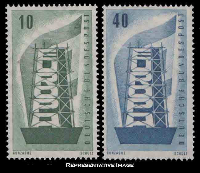 Germany Scott 748-749 Mint never hinged.