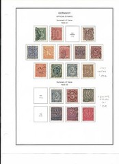Germany Back of Book Collection 1903-1955 on 12 Album Pages, Airmail +