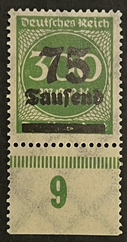 Travelstamps: Germany Stamps Mi 286 – 75,000 on 300 Mark – Mint MNH OG