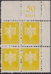 Stamp Germany Revenue Block WWII 3rd Reich DRL Sport 1939 Apr Sept MNH