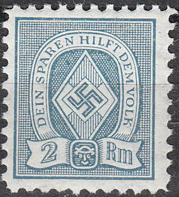Stamp Germany Revenue WW2 Fascism War Era Sport Folk 020 MNH