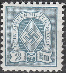 Stamp Germany Revenue WW2 Fascism War Era Sport Folk 020 MNH