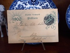 German Empire Postcard 1900 – 5 pf. Cancellation 1.1.1900 Cologne travelled x Cologne