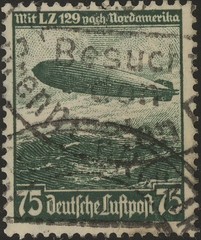 Stamp Selection Germany WWII 3rd Reich Airship Hindenburg Graf Zeppelin Set U