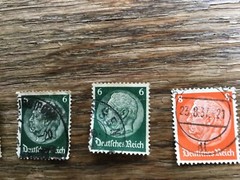 Lot of 13 Deutsche Reich stamps 1920s and 1930s Paul von Hindenberg