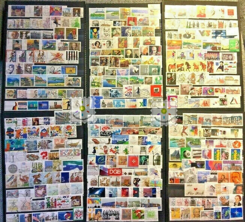 Germany Stamp Collection Used – Each Lot: 600 Different Commemorative Stamps
