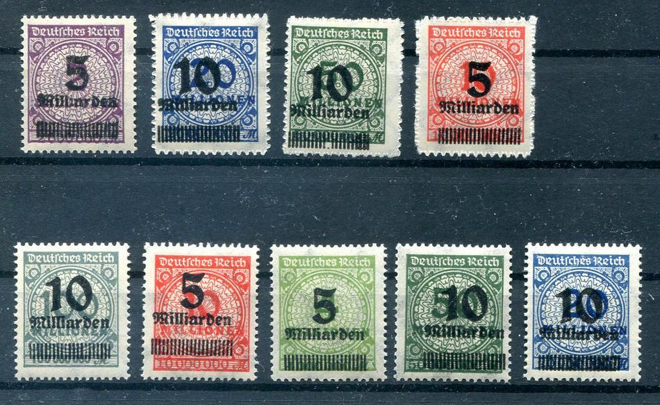 Dr-Infla 332/337A+B Impeccable Mnh Mint Never Hinged 35EUR (77606