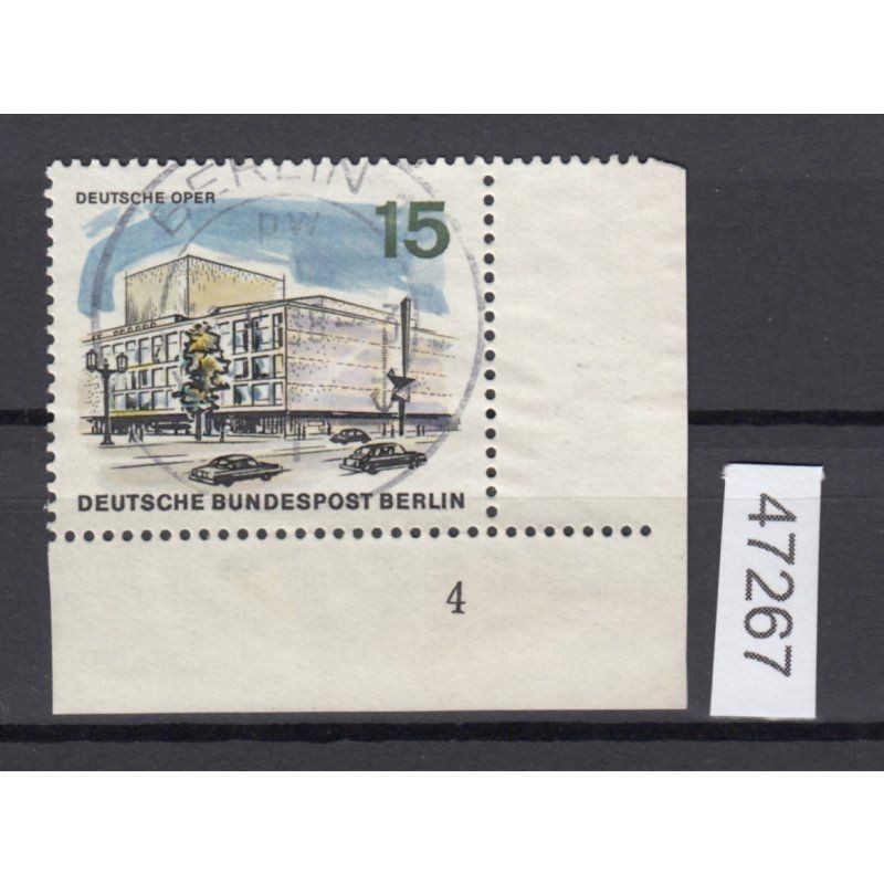 Berlin 1965, Mich.-No.: 255, stamped corner margin FN 4