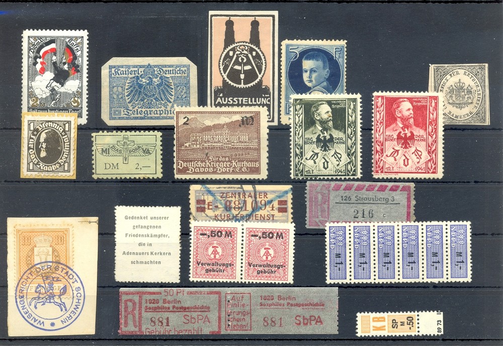GERMANY 24 ST,, POSTER STAMP / REVNUE / BACK OF BOOK / F/VF