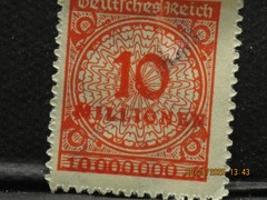 The listing is for:(1)1923 10 Million German Hyperinflation Stamp-LH-See Photos