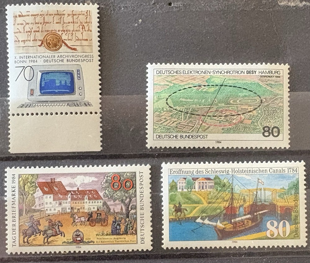 Germany: 1984. 4 Complete sets of 1. SC # 1425-1428 MNH. ID #09-050311