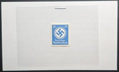 Germany Deutsches Reich 20 Pfennig Blue Official Service Stamp Mint Hinged