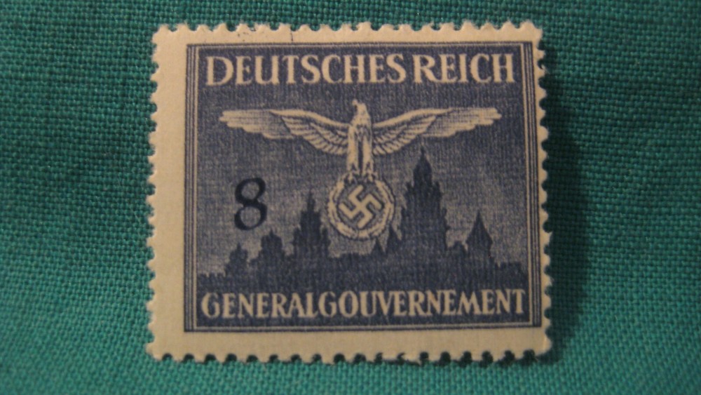 Poland under German Occupation-WWII-Deutsches Reich-Mint Hinged Single