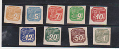 Bohemia & Moravia Mi 42-50 Scott P1-P9 MH 1939 German Protectorate NEWSPAPER
