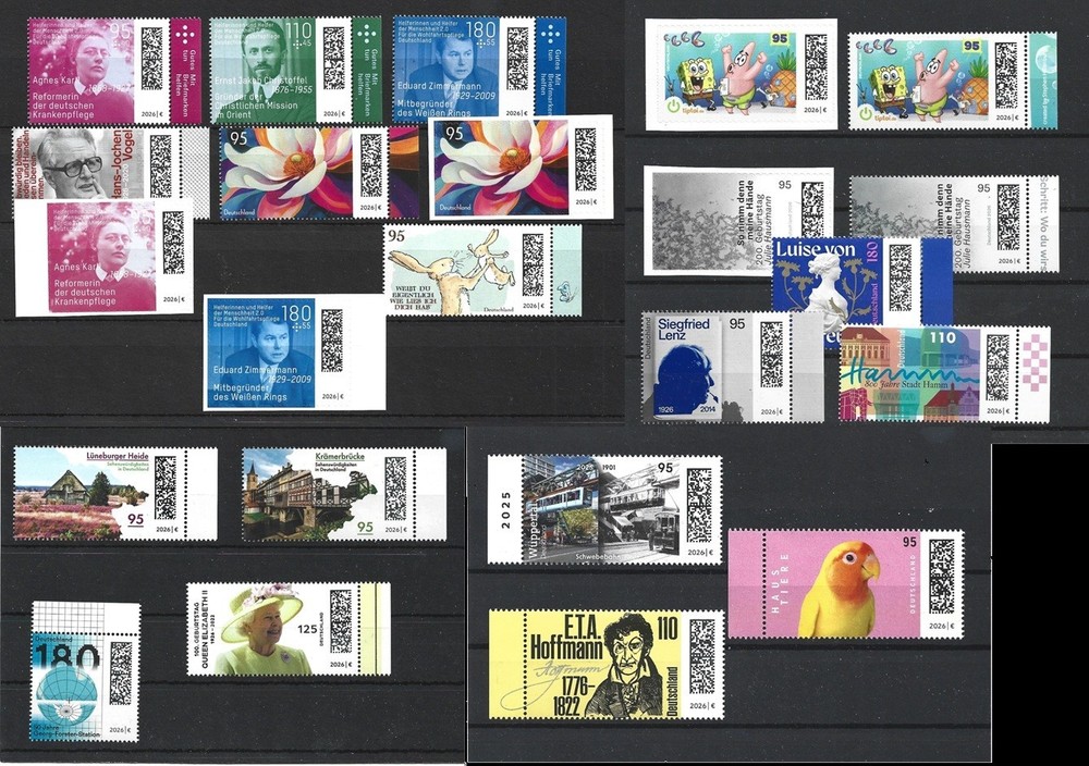 Germany 2026 JANUARY-APRIL Stamp Issues Commemorative MNH