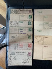 Collection Bavaria Bayern Postal Stationary Ganzsache 20 items 1888 – 1920 lot