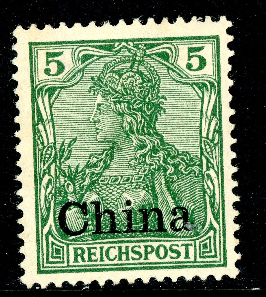 GANDALF – China 1906 Germany 5pf Green Scott #25 Mint Y23