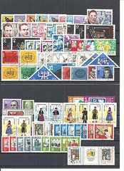 DDR 1960 – 1970, komplette Jahrgänge gestempelt o (teilweise ohne Blöcke)