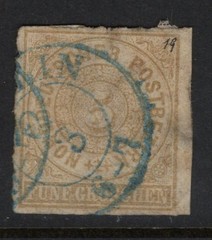 North German Confederation Scott 6 Used – Faults – CV 7.50$