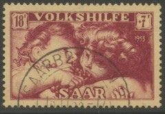 SAAR Sc#B97 1953 18f Single Child Welfare – Art Used