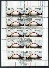 10x Bundle No. 2956 Stamped ESST Bibiothek Germany 2012 Miniature Sheet Pairs