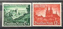1940 German Stamps set Mi:DR748-749 Malmedy Eupen MH* nice /248