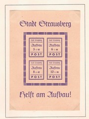 Stadt Strausberg – 1946 Mi. Block 1, Reconstruction Souvenir Sheet, Type II MNH