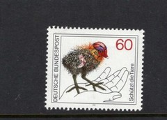 Germany 1981 WILDLIFE PROTECTION BABY COOT BIRD SC 1355 MNH STAMP