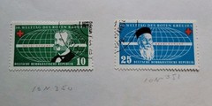 East German Stamps. Germany. 16 Used. 1948. The Numbers Under Them Are SCOTT #’s