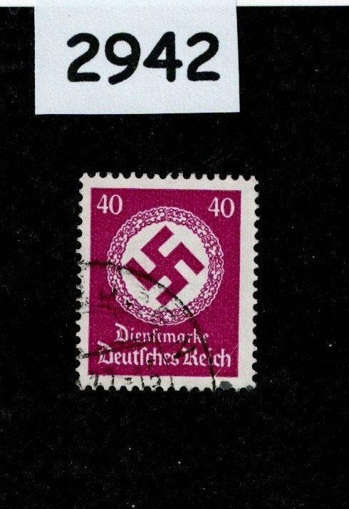 Used stamp Sc 090 1934 NSDAP Official Swastika WWII Germany #2942