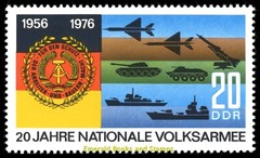 EBS East Germany DDR 1976 – National People’s Army – Michel 2116-2117 – MNH**