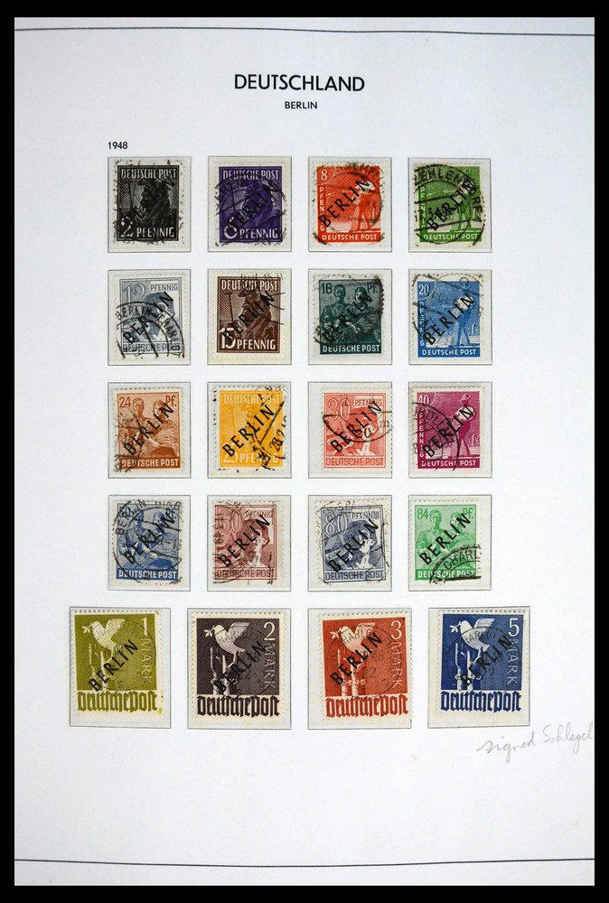 BERLIN Germany 1948-1990 Used Key Items Overprints Signed Stamp Collection