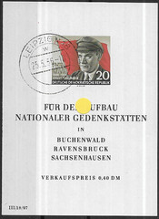 DDR MiNr Block 14 Day Stamp Leipzig 25.5.1956 With Plate Error II