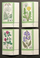 Travelstamps: 1977 Germany Stamps Scott #B542-B545 Wildflowers Mint MNH OG