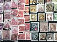 Germany WWII Czechoslovakia Bohemia and Moravia Lot of 109 stamps MH & Used