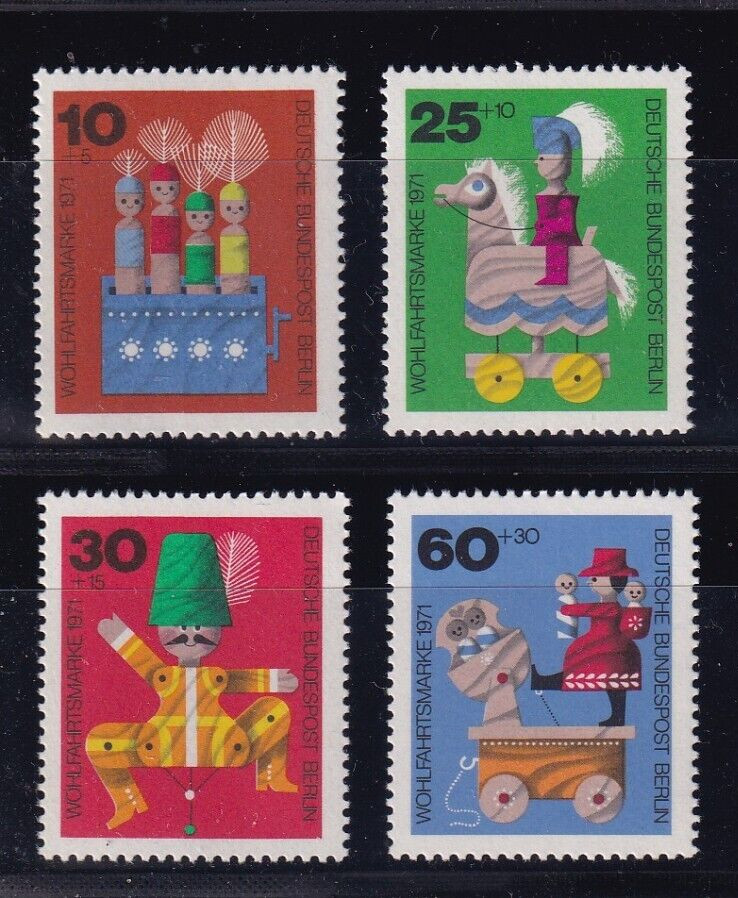 Berlin MNH ** 412-5 9NB83-6 Wooden Toys