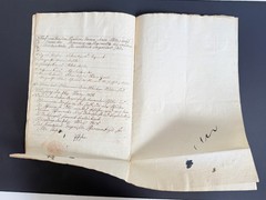 Bayern Historical Document Stadt- & Festungs-Kommandantschaft Würzburg 1828