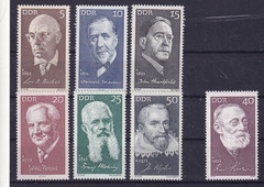 DDR MNH ** 1644-9 & 1707 Scott 1270-5 Famous people