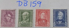 Germany Deutsche Post 1949 Charity Full Set 8+2, 10+5, 20+10, 30+15 VGU (DB159)