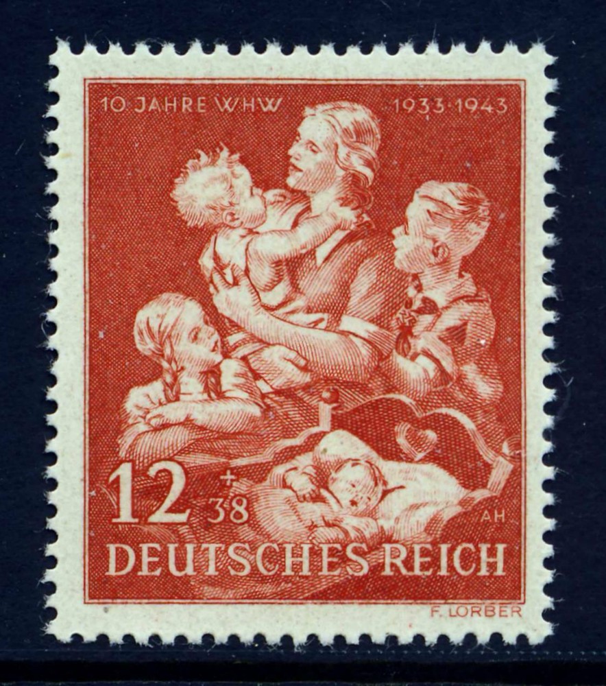 GERMANY . 1943 Mother and Children (B246) . Mint Never Hinged