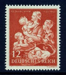 GERMANY . 1943 Mother and Children (B246) . Mint Never Hinged