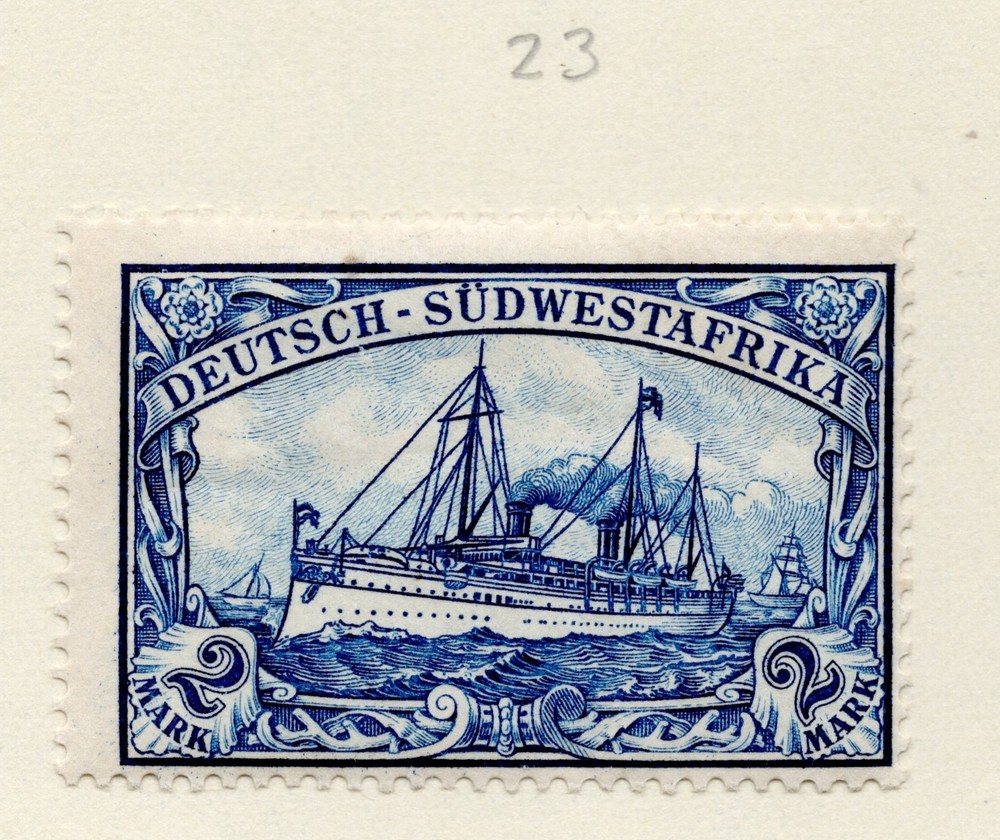 German Southwest Africa 1897 Hohenzollern Yacht SC# 23