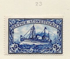 German Southwest Africa 1897 Hohenzollern Yacht SC# 23
