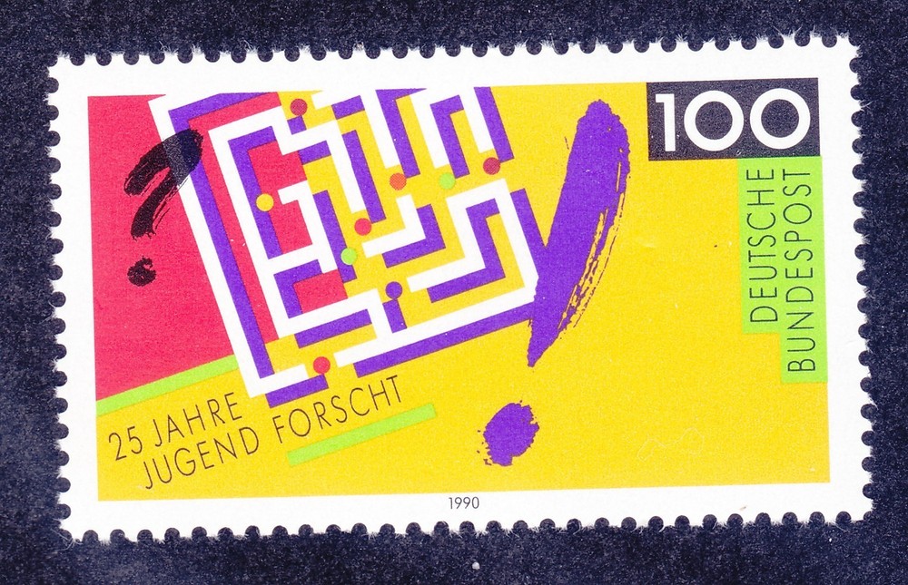 Germany 1597 MNH 1990 Youth Science and Technology Competition 25th Anniversary