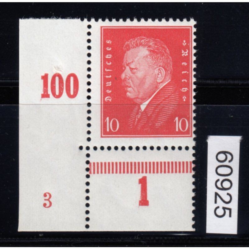 DR 1928, Mich.-Nr.: 413 ** Corner edge plate number checked finding